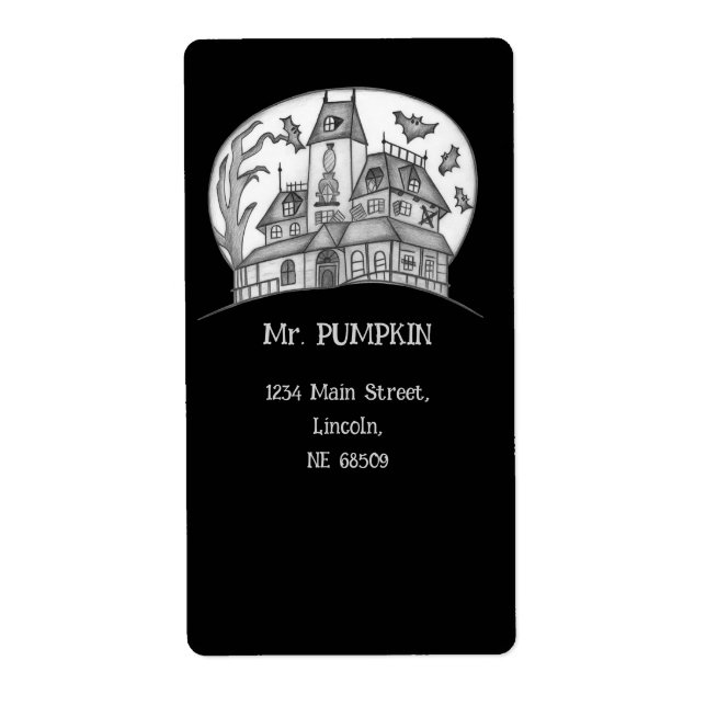 Haunted House and Bats Halloween  (Vorne)