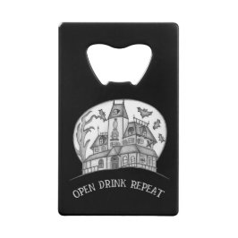 Haunted House and Bats Halloween