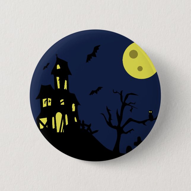 Haunted House Button (Vorderseite)