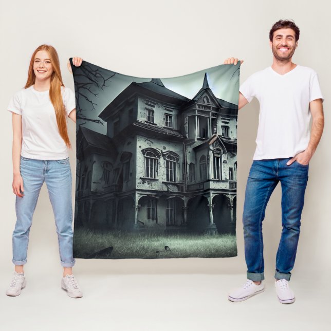 Haunted House Fleecedecke (Beispiel)