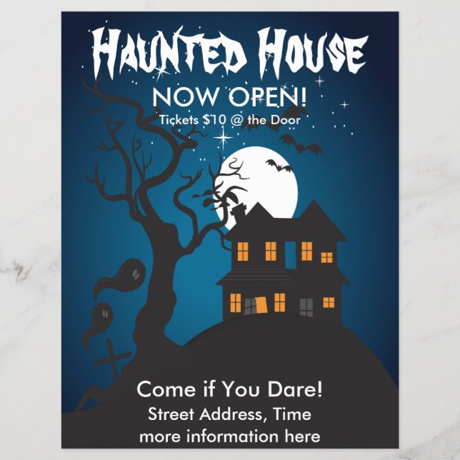 Haunted House Flyer (Vorne)