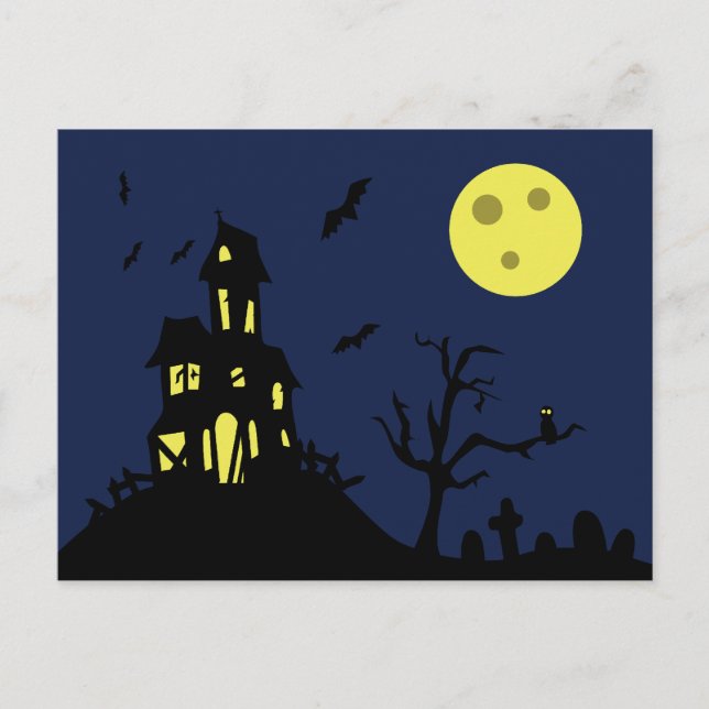 Haunted House Postkarte (Vorderseite)