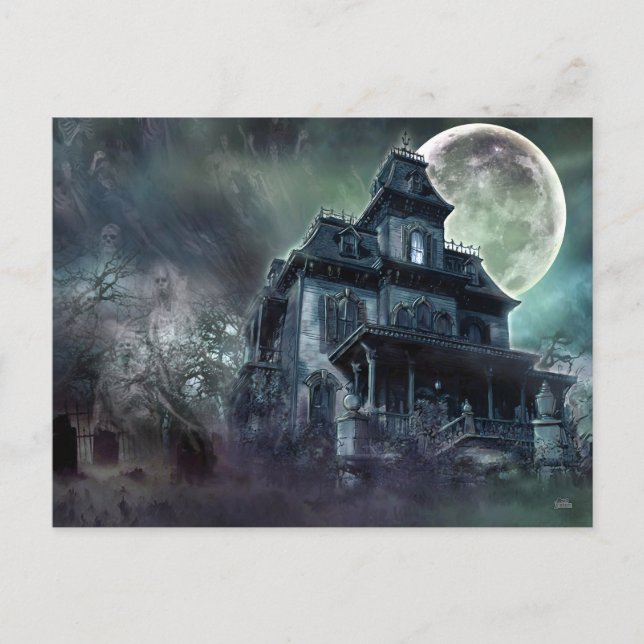 Haunted House Postkarte (Vorderseite)