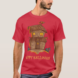Haunted House Spooky Pumpkin Happy Halloween 2022  T-Shirt