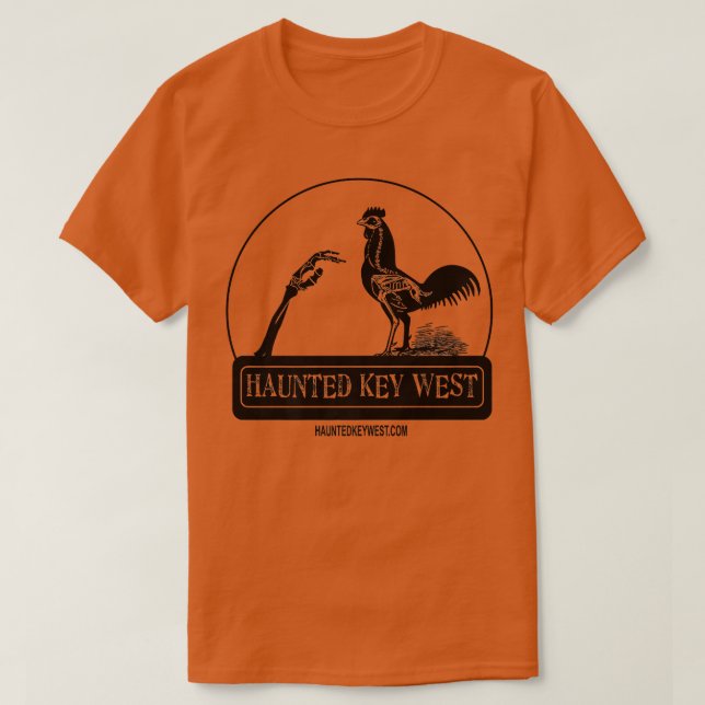 Haunted Key West Zombie Rooster  T-Shirt (Design vorne)