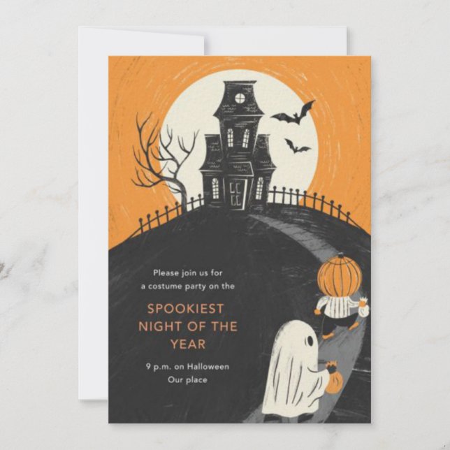 Haunted Mansion Halloween Party Invitation (Devant)