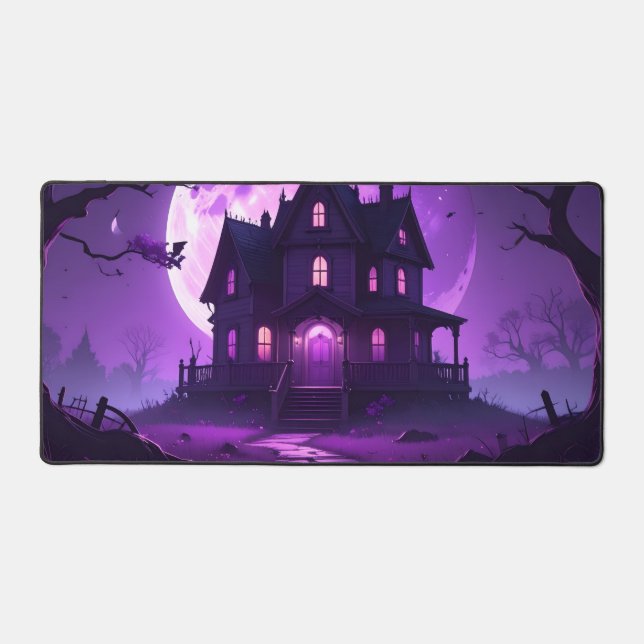 🖤 Haunted Moonlight – Desk Mat Schreibtischunterlage (Vorderseite)