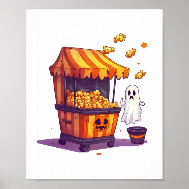 Haunted Popcorn Stand Poster (Vorne)