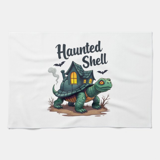 Haunted Shell Turtle Geschirrtuch (Horizontal)