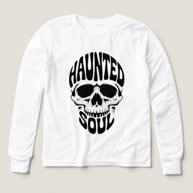 Haunted Soul Skull Typography (Design Vorderseite)