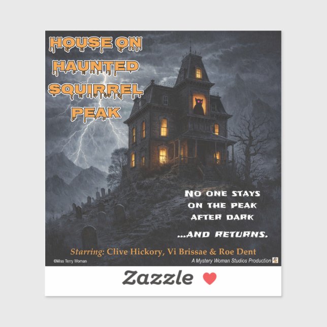Haunted Squirrel Peak Aufkleber (Blatt)