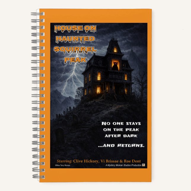 Haunted Squirrel Peak Notizbuch (Vorderseite)