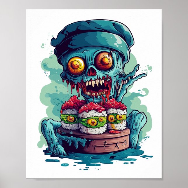 Haunted Sushi Chef Poster (Vorne)