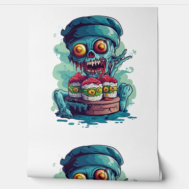 Haunted Sushi Chef Tapete (Abrollen)