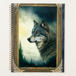 Haunting Digital Illustration Wolf Planer