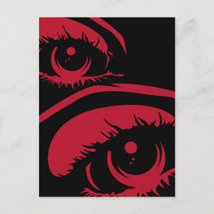 Haunting Eyes Postcard Postkarte