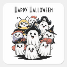 Haunting Ghosive Gang Square Sticker