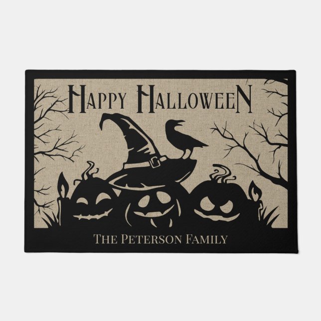 Haunting Halloween Welcome Fußmatte (Vorderseite)