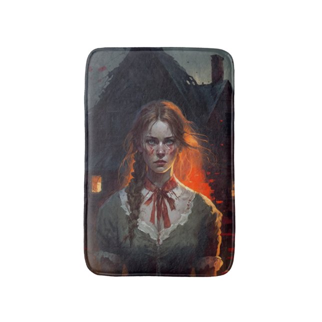 Haunting house badematte (Vorderseite Vertikal)