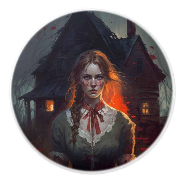 Haunting house keramikknauf (Vorderseite)