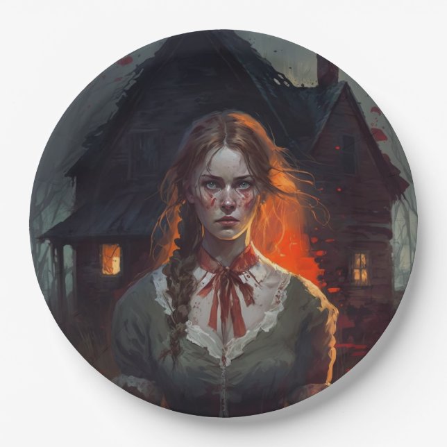 Haunting house pappteller (Vorderseite)