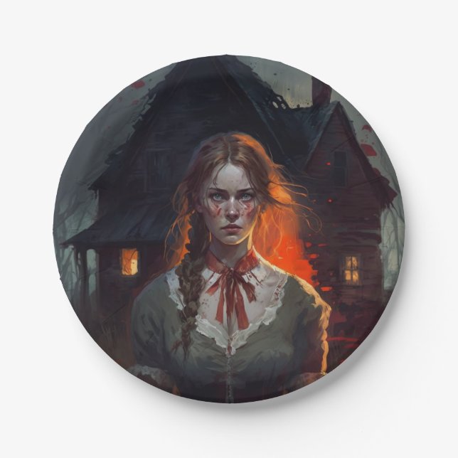 Haunting house pappteller (Vorderseite)