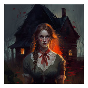 Haunting house poster
