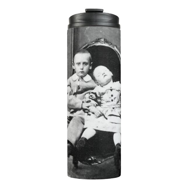 Haunting Vintage Sibling Portrait  Thermosbecher (Vorderseite)