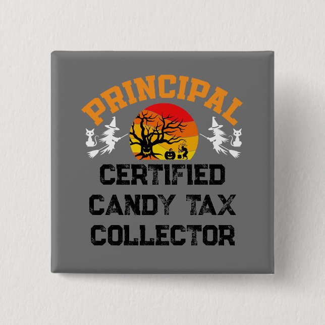 Haupt-Halloween-Steuerbeamter Button (Vorderseite)