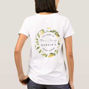 Haupt-Limette-Zitronen-Mittelmeer-Junggesellinnena T-Shirt