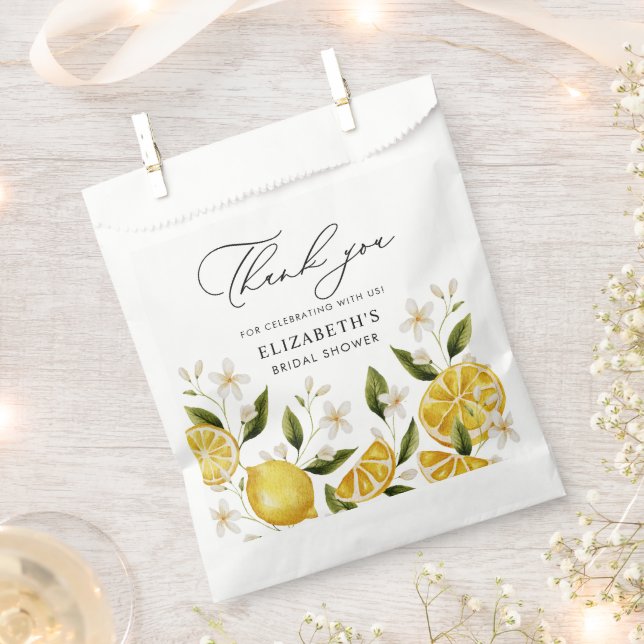 Haupt-Squeeze-Citrus-Brautparty Geschenktütchen (Ausgeschnitten)
