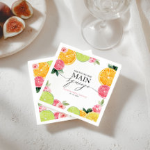 Haupt-Squeeze Citrus Floral Brautparty
