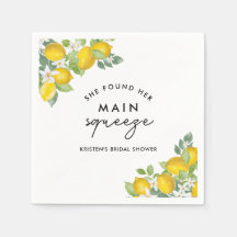 Haupt Squeeze Lemon Brautparty Napkins