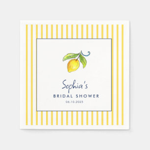 Haupt Squeeze Lemon modernes Brautparty Serviette