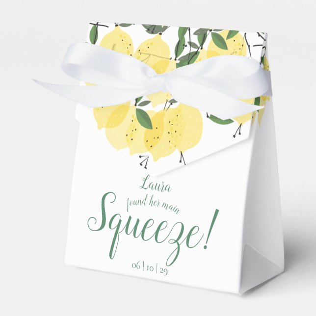 Haupt-Squeeze-Lemons-Brautparty Geschenkschachtel (Vorderseite)
