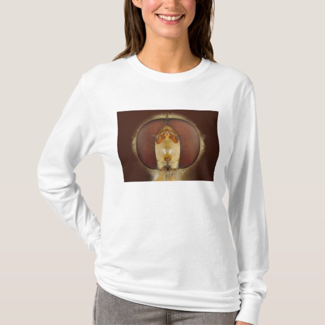 Haupt- und Verbundaugen einer Schwebeflug-Fliege T-Shirt (Vorderseite)