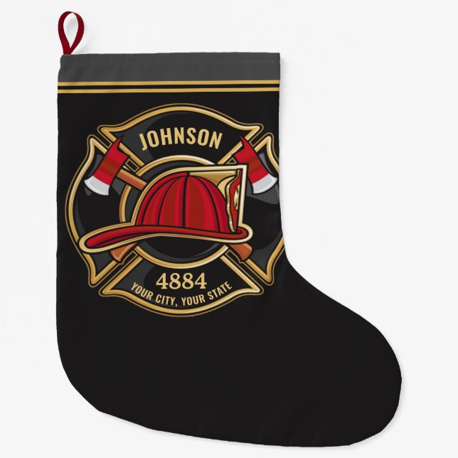 Hauptabteilung Feuerwehren Großer Weihnachtsstrumpf (Vorderseite)