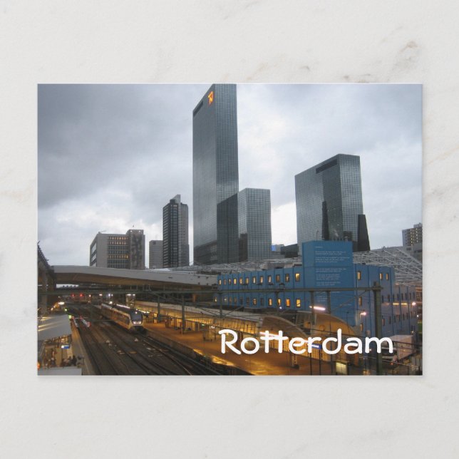 Hauptbahnhof Rotterdam Postkarte (Vorderseite)