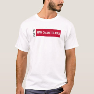 Hauptcharakter-Aura - Anime Streetwear-Box-Logo T-Shirt