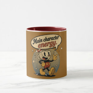 Hauptcharakter-Energie ☕ Ästhetischer Spruch Tasse