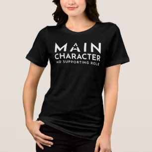 Hauptcharakter-Energie Keine Nebenrolle Star Tri-Blend Shirt