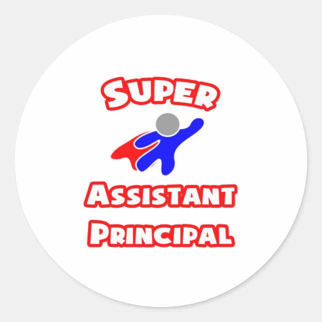 Hauptdirektor des Super Assistant Runder Aufkleber (Vorderseite)