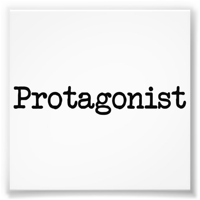 Hauptfigur des Protagonisten Fotodruck (Vorne)