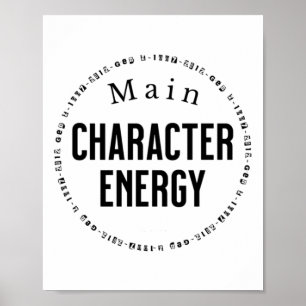 Hauptfigur Fett Motivierend Typografie Gen Z Poster