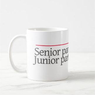 "HAUPTGESELLSCHAFTER AN WORK.JUNIOR PARTNER ZU KAFFEETASSE
