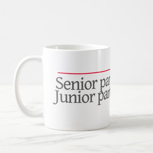 "HAUPTGESELLSCHAFTER AN WORK.JUNIOR PARTNER ZU KAFFEETASSE (Links)