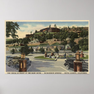 Haupthotel-Ansicht an Richardson-Frühlingen Poster