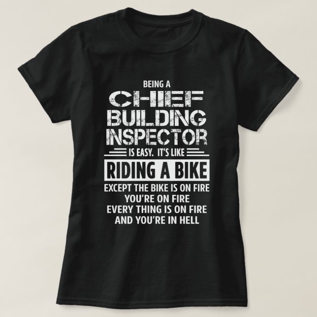 Hauptinspektor des Gebäude T-Shirt (Design vorne)