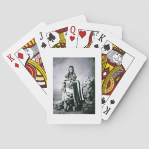 Hauptjoseph (1840-1904) c.1880 (b/w Foto) Spielkarten