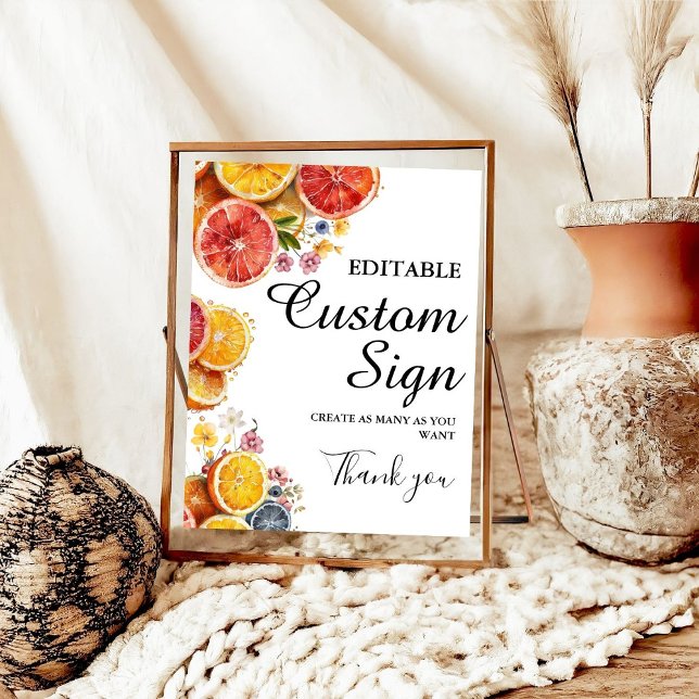 Hauptkennzeichen für Citrus Custom Brautparty Poster (Von Creator hochgeladen)